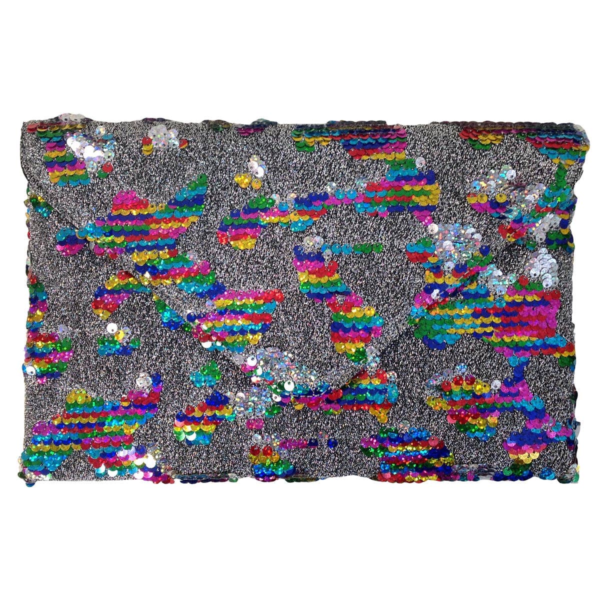 Flat Sequin Envelope Clutch - 3 Colors