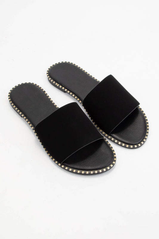 Micah Slide in Black