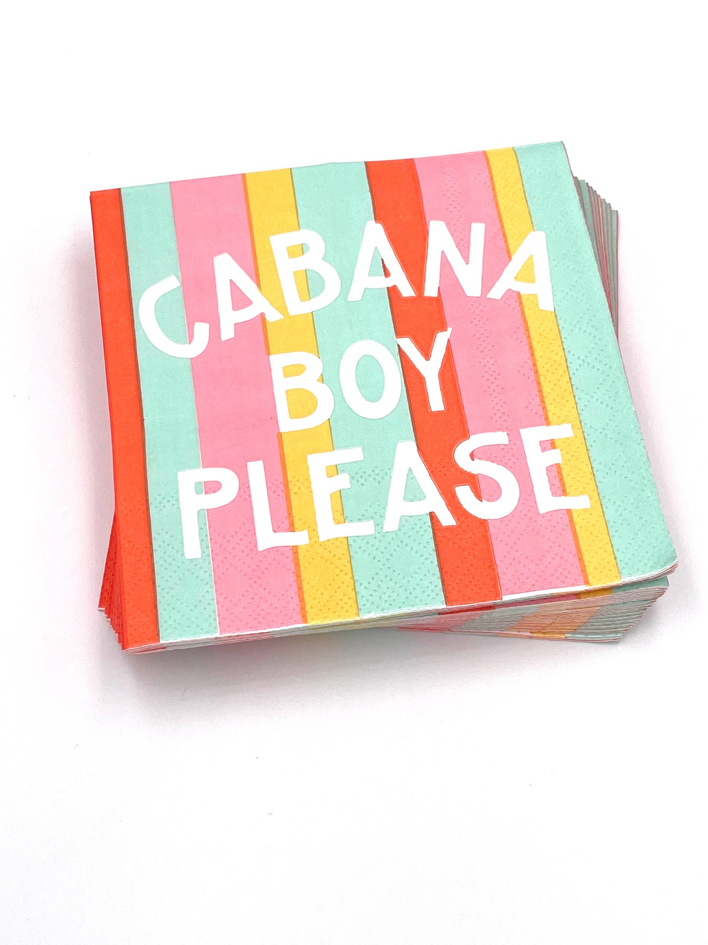 Funny Cocktail Napkins | Cabana Boy Please - 20ct