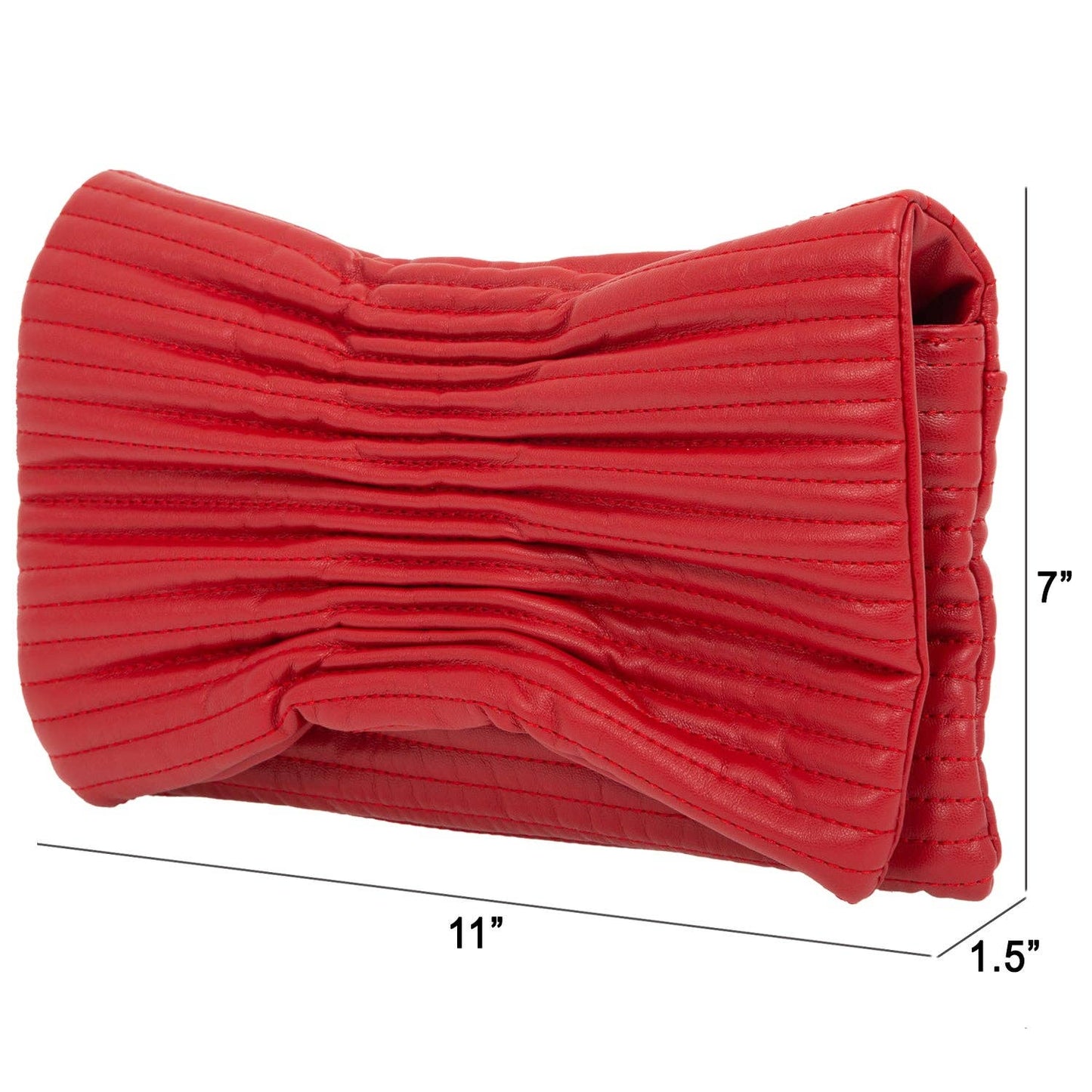 Scrunched Envelope Clutch- 3 Colors