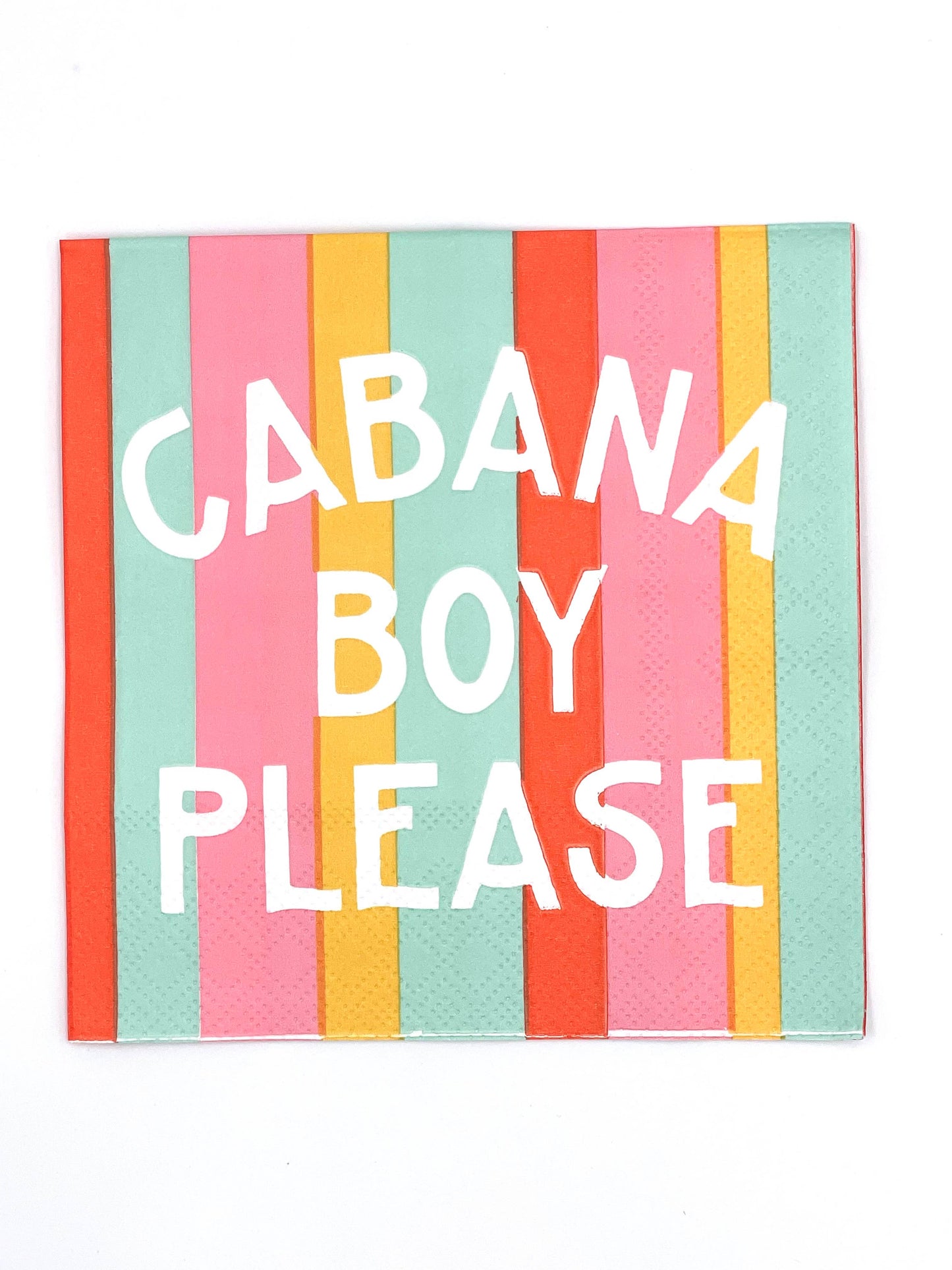 Funny Cocktail Napkins | Cabana Boy Please - 20ct