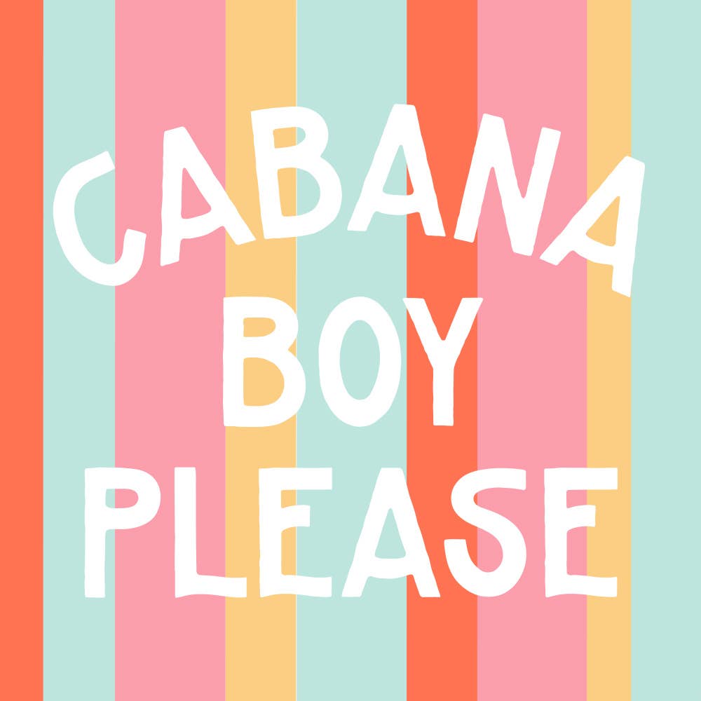 Funny Cocktail Napkins | Cabana Boy Please - 20ct