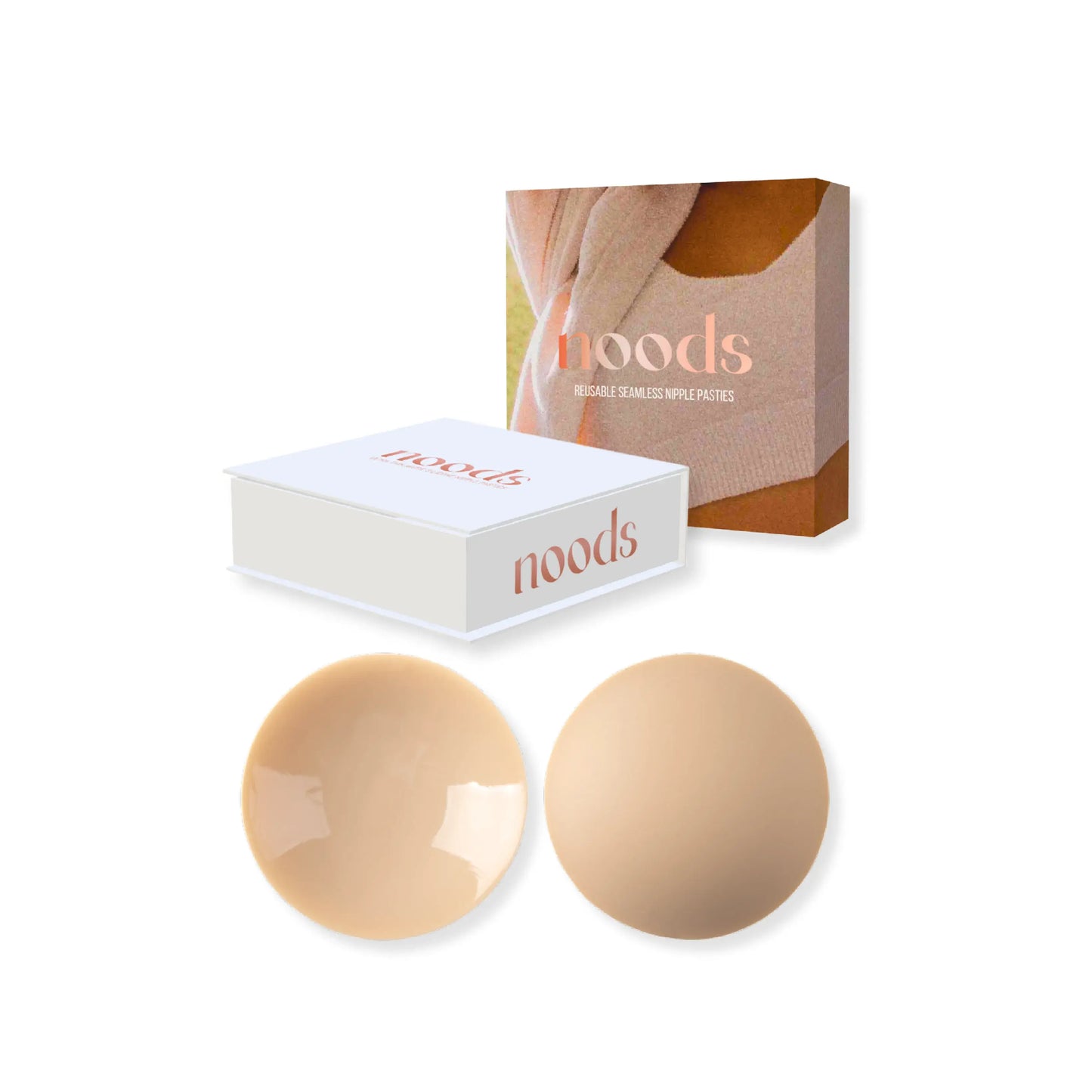 Reusable Seamless Nipple Covers: Caramel / ONE SIZE