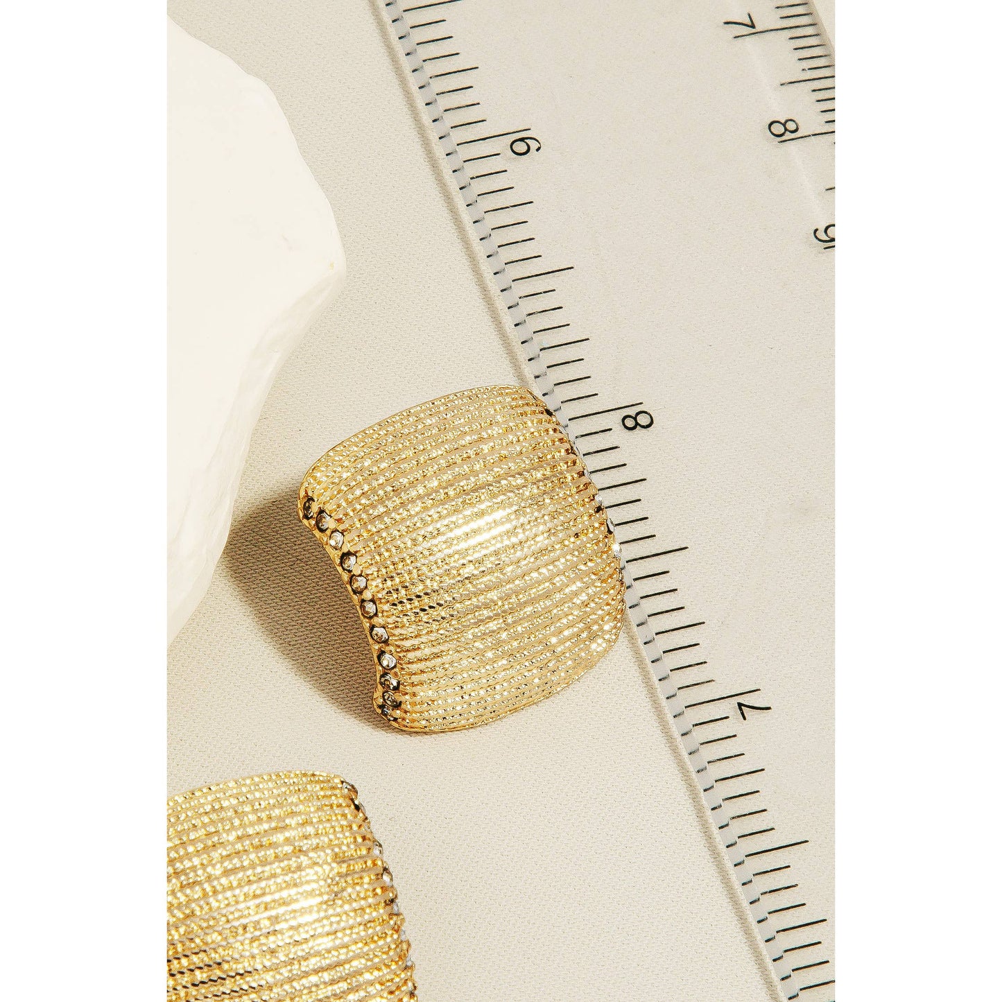 Textured Stud Earring