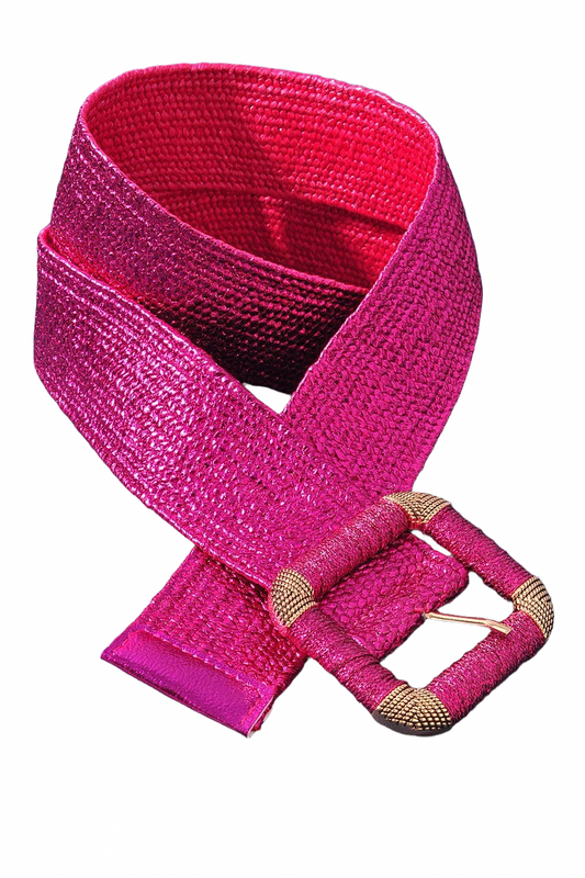 Square Buckle Shine Belt - 2 Colors