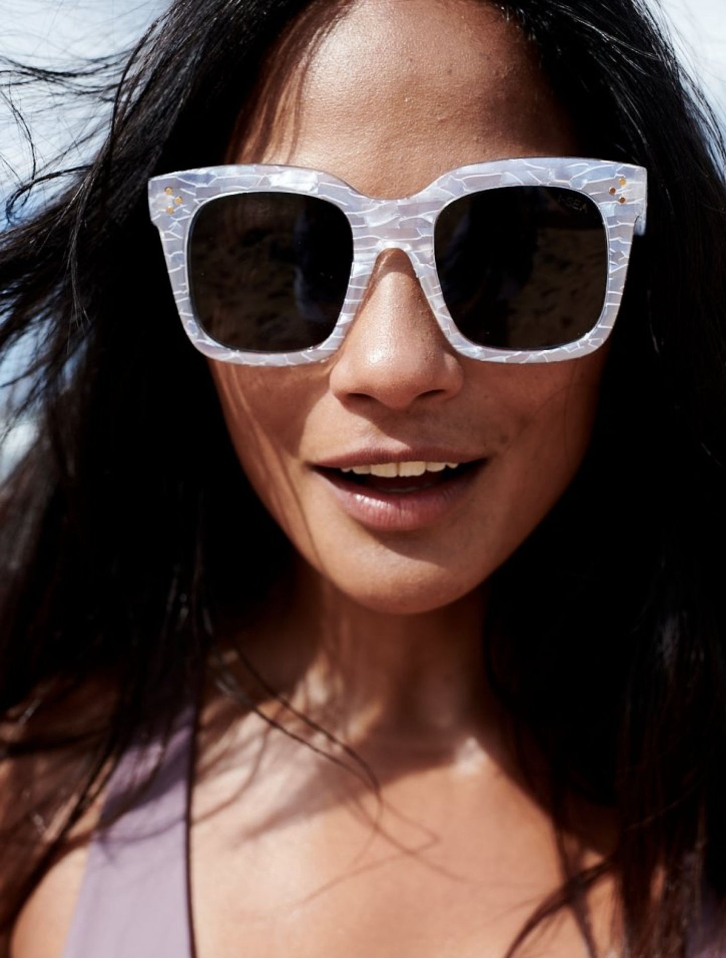 I-Sea Waverly Sunglasses - White Pearl