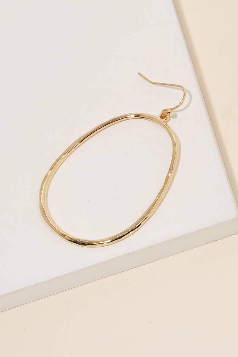 Round Thin Circle Earrings - Gold & Silver