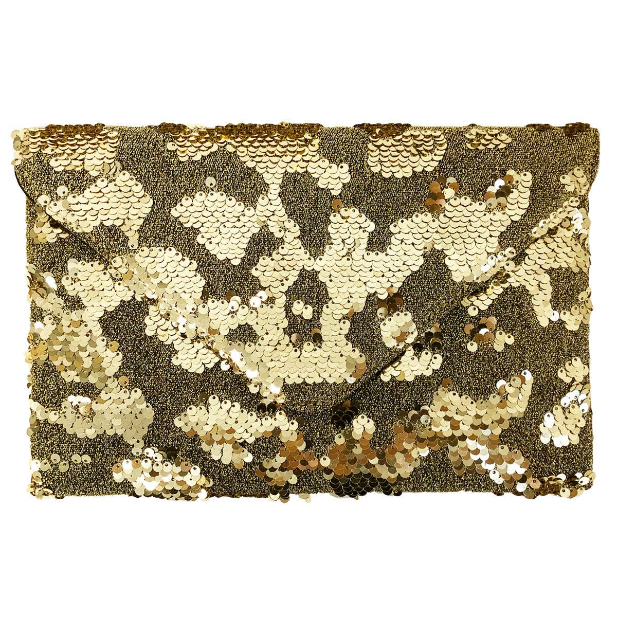 Flat Sequin Envelope Clutch - 3 Colors