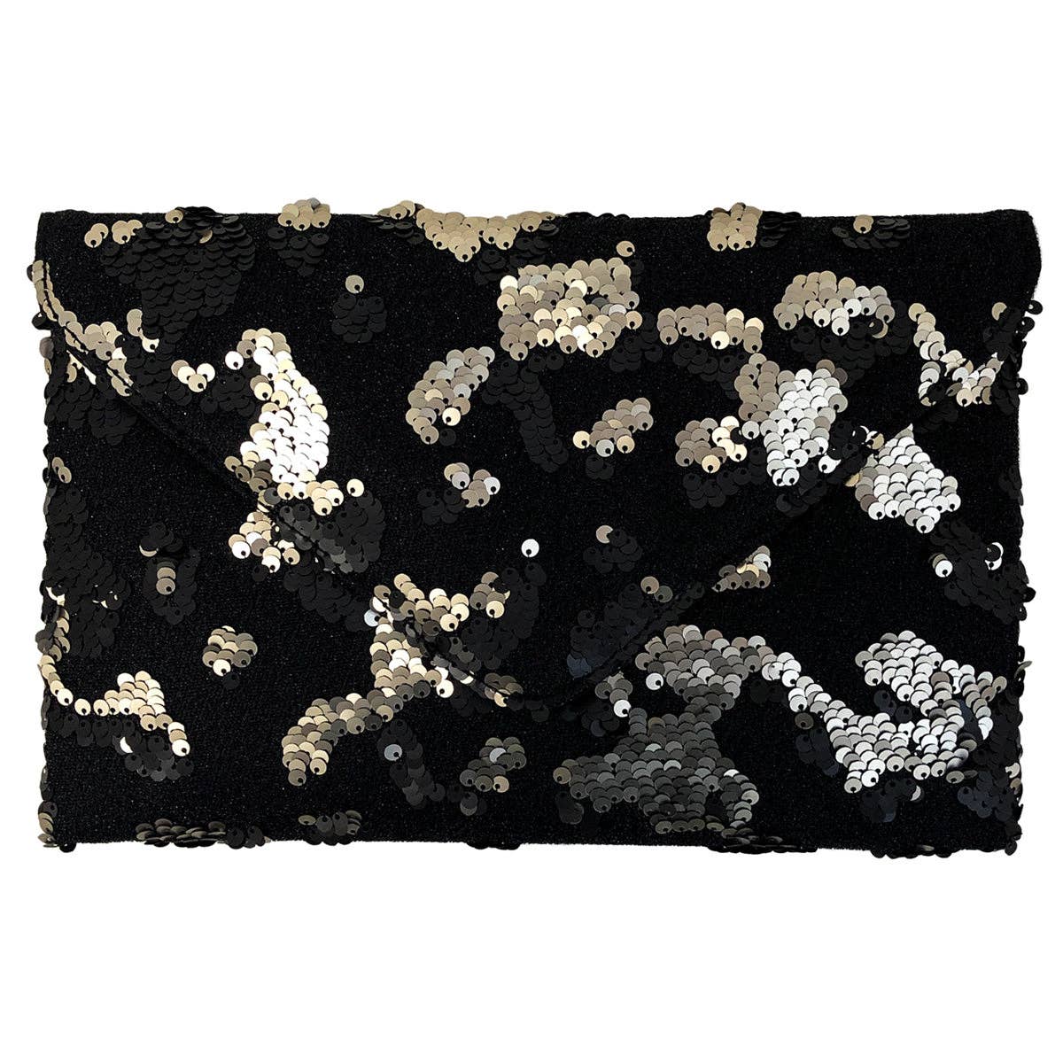 Flat Sequin Envelope Clutch - 3 Colors