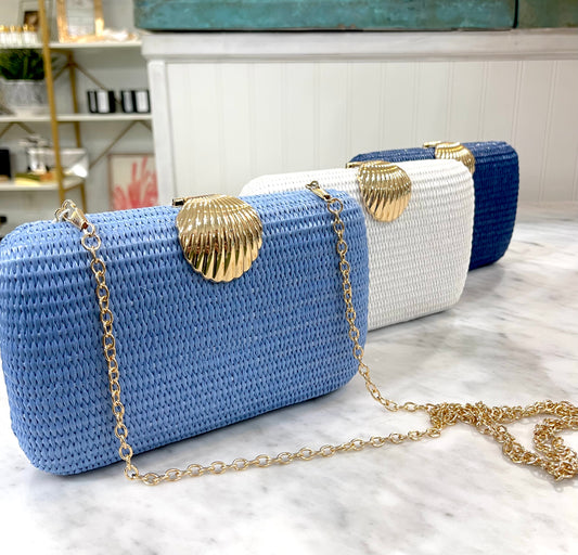 Coquille Minaudiare Clutch - 3 Colors