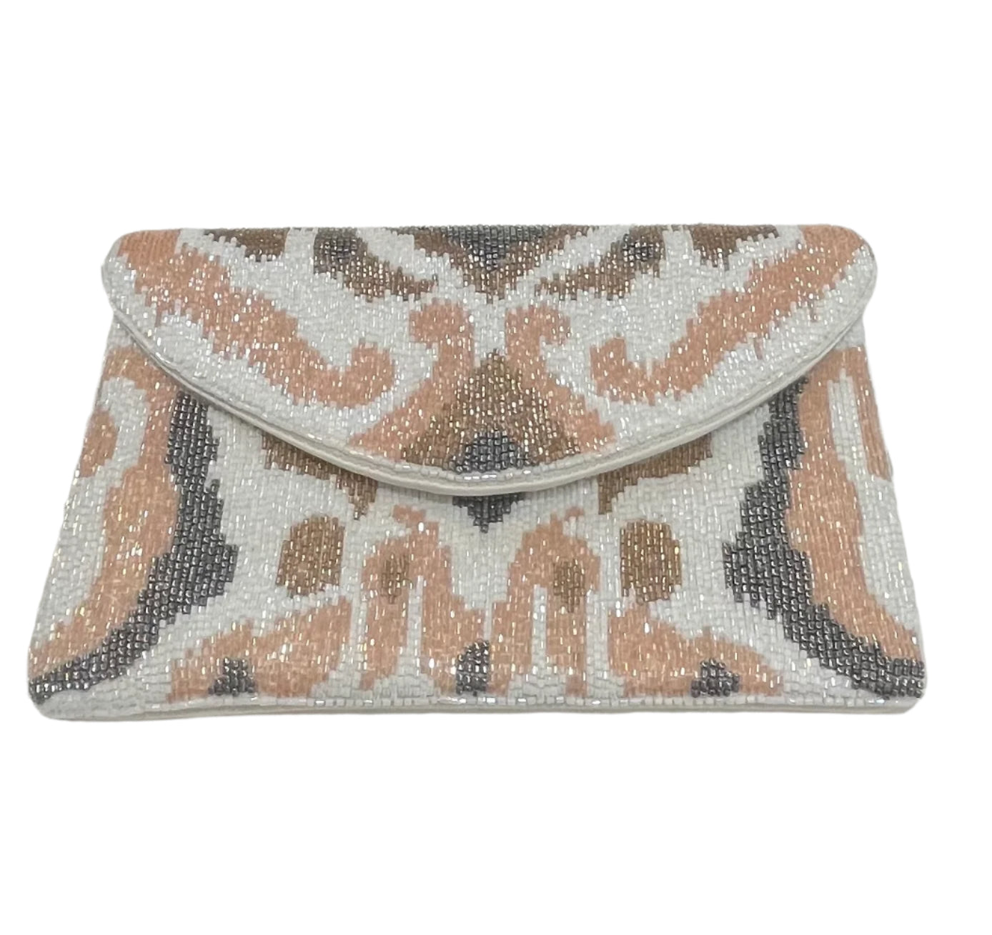 Multi Beaded Clutch - Blush