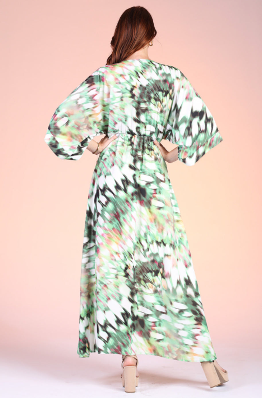 Digi Print Kimono Maxi