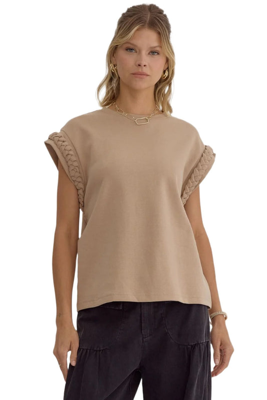 Play Nice Top - Taupe