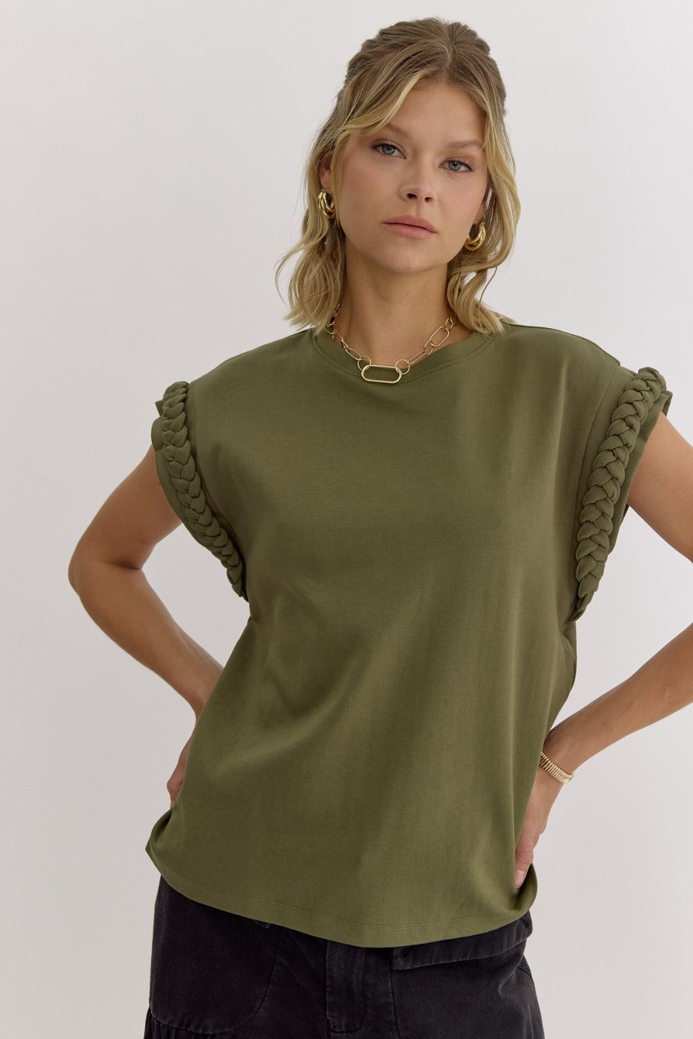 Play Nice Top - Olive