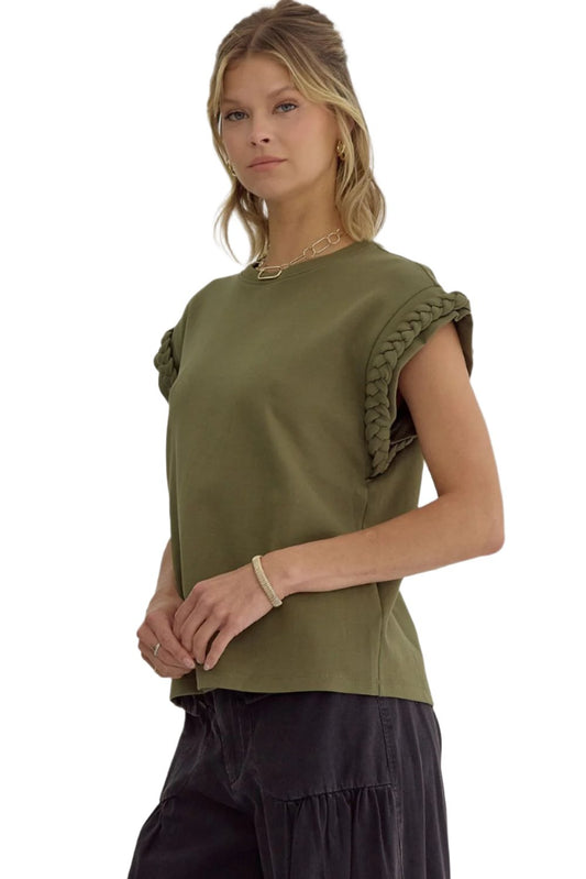 Play Nice Top - Olive