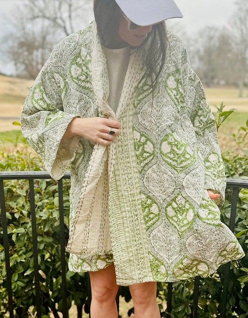 James Blanket Jacket - Rich Girl Green