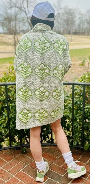 James Blanket Jacket - Rich Girl Green