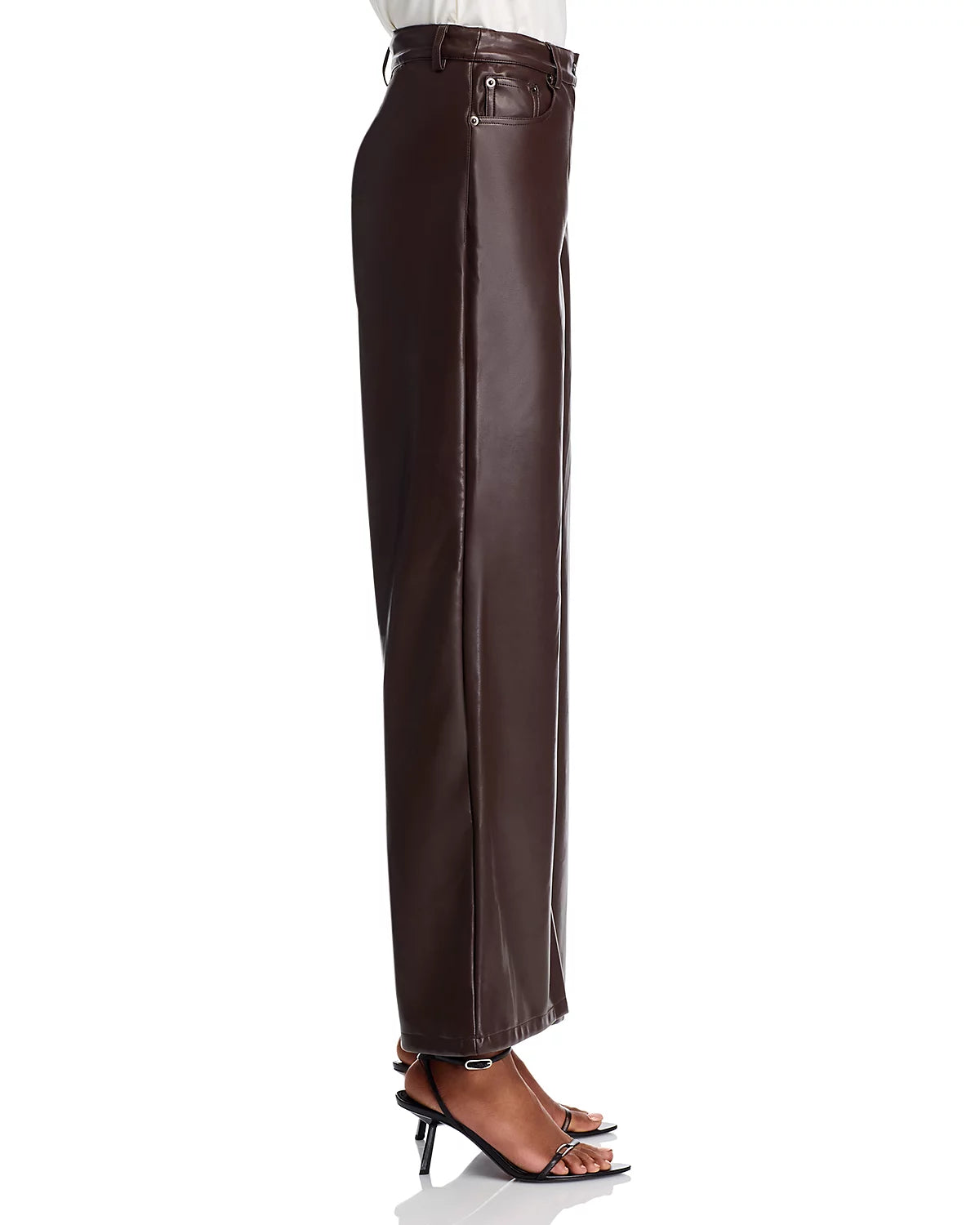 Adler Chocolate Faux Leather Pant