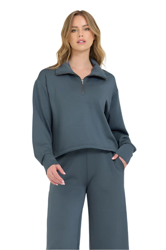 Cloud Fleece Quarter Zip Top - 2 Colors