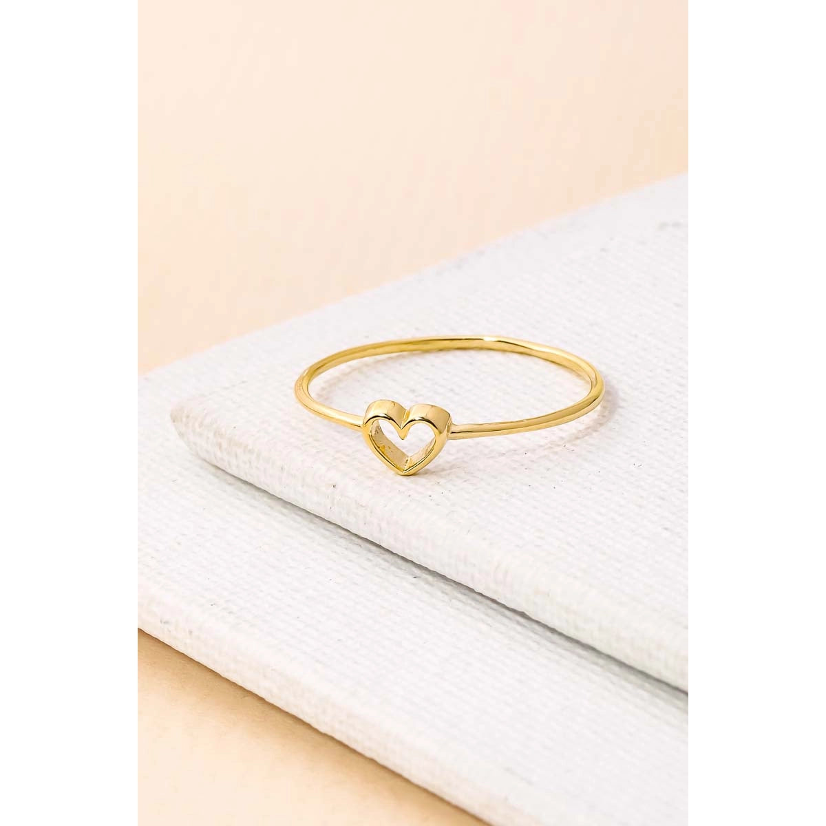 Dainty Open Heart Ring