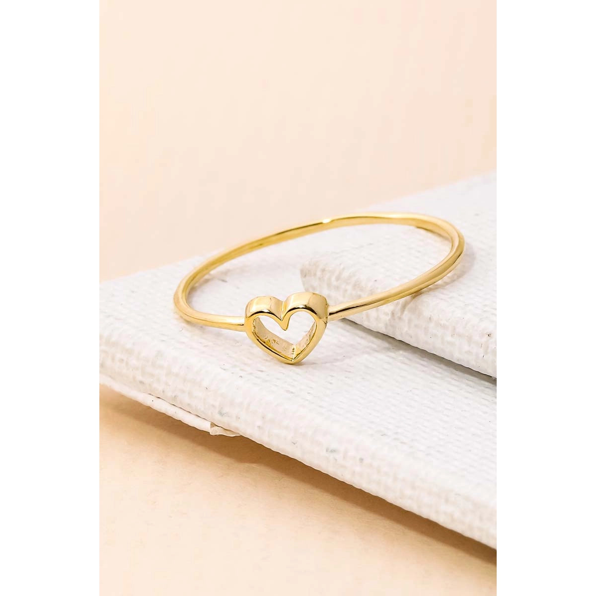 Dainty Open Heart Ring