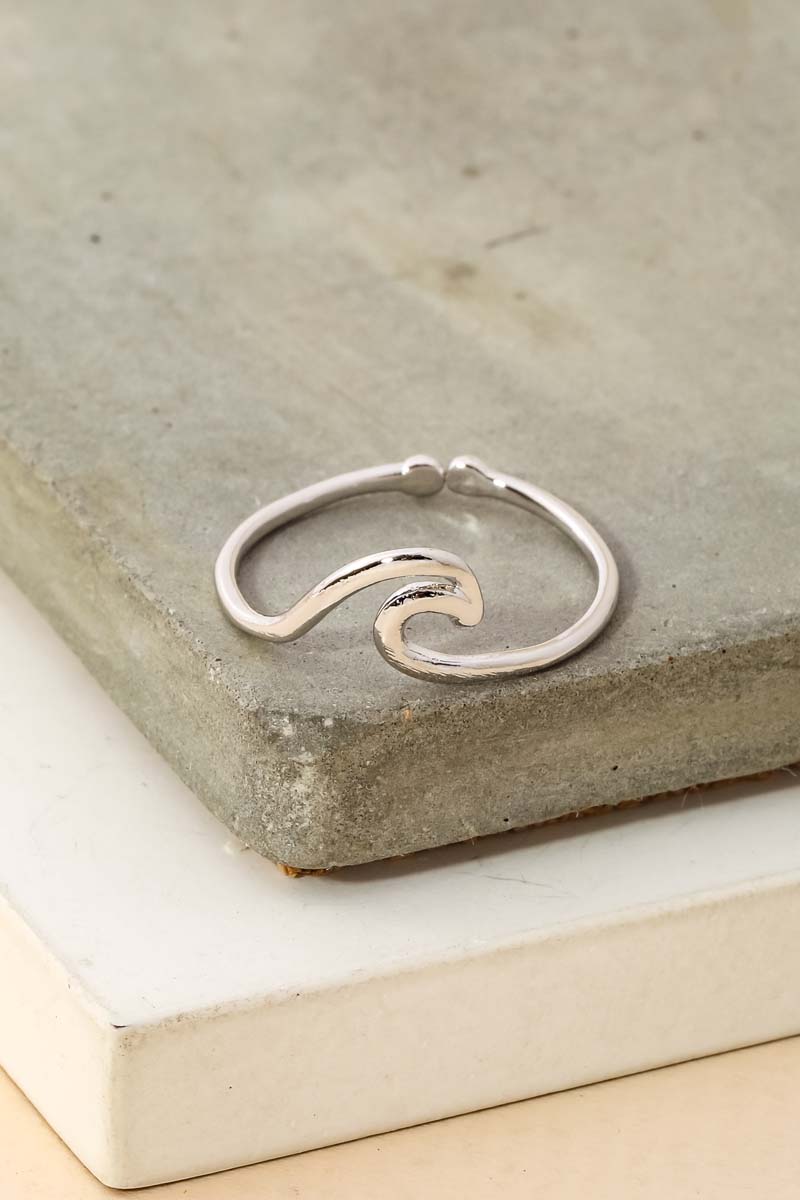 Dipped Wave Ring - Gold and SIlver