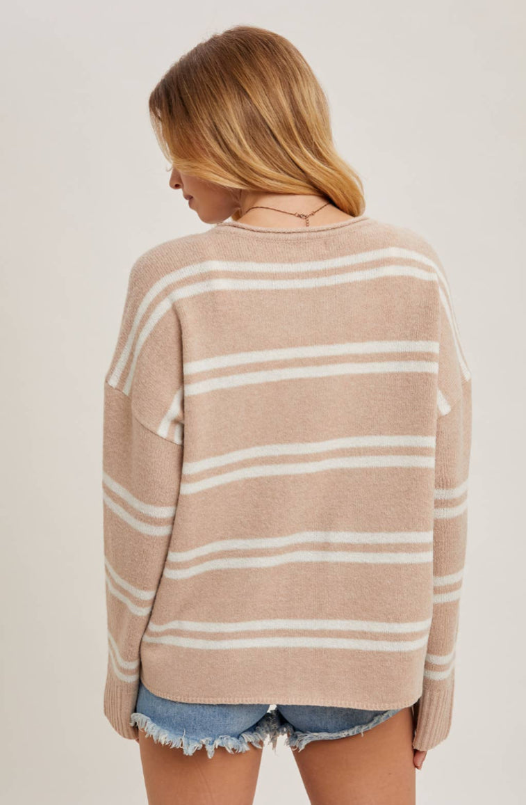 Notched Nantucket Sweater - 2 Colors