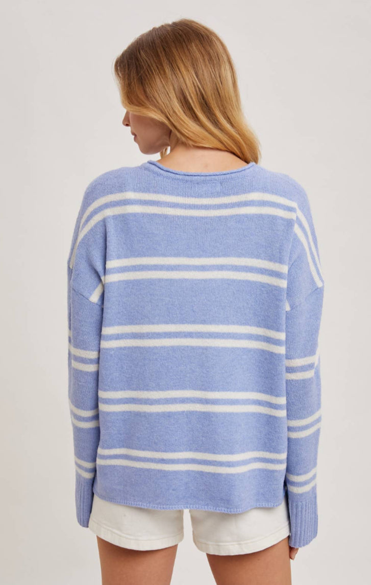 Notched Nantucket Sweater - 2 Colors