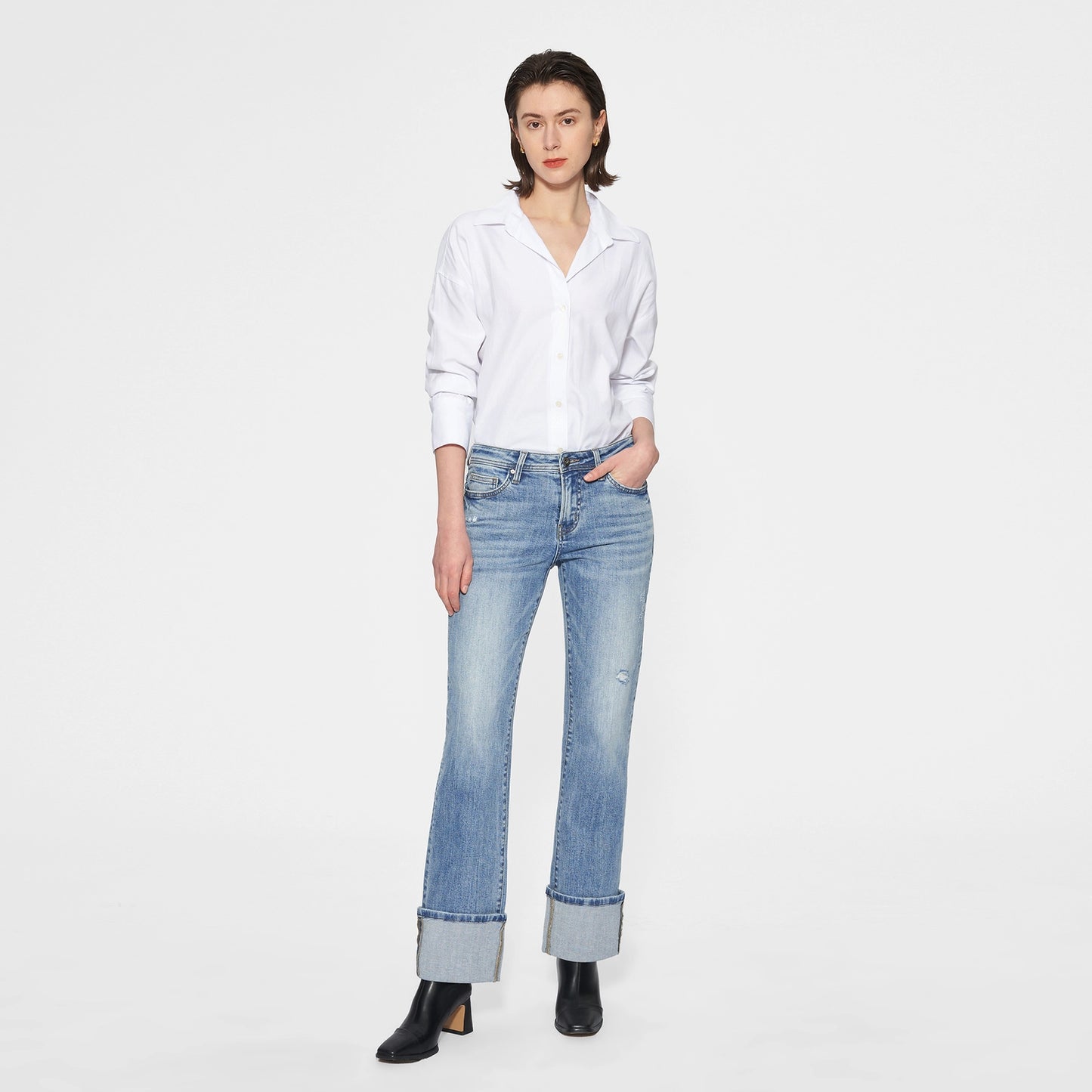 Flora Cuffed Denim