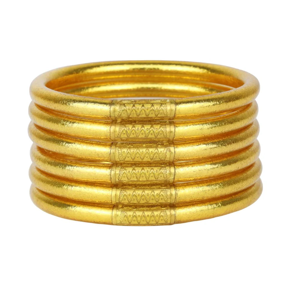 Gold All Weather Bangles - Set of 6