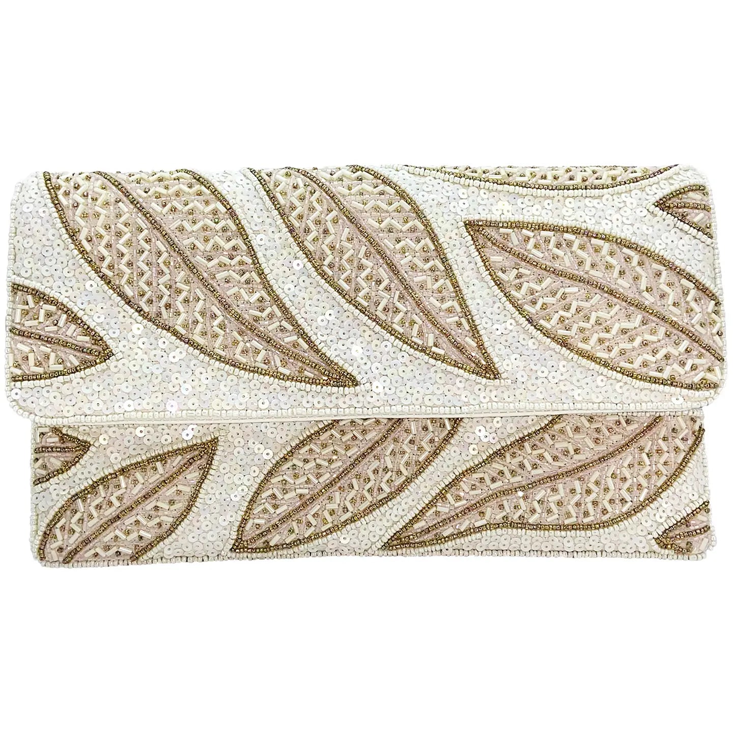 Sequin Clutch - Leaves