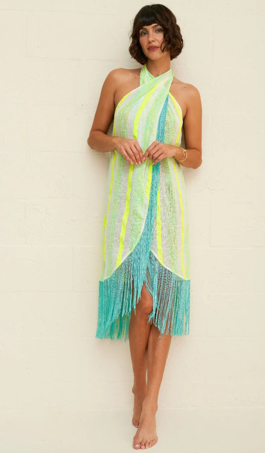 Pitusa Fringed Crossover Coverup