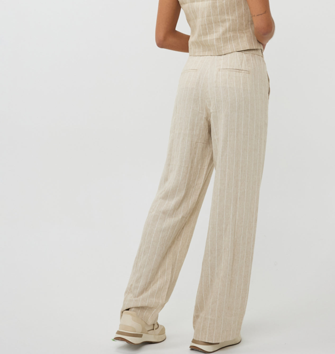 Striped Linen Trouser