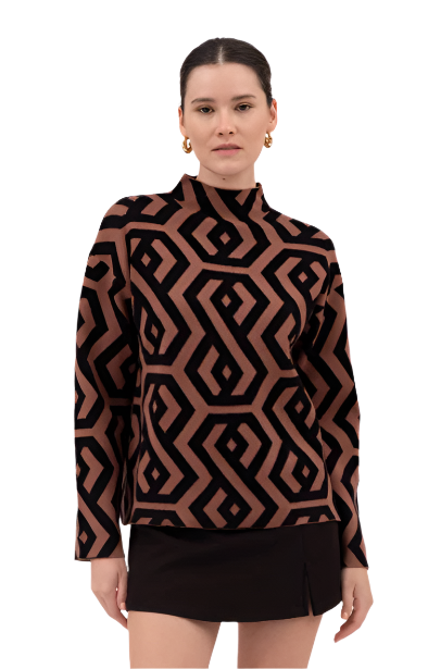 Geo Pattern Sweater