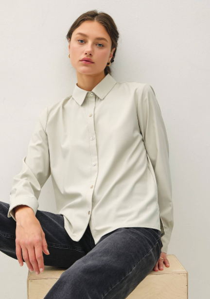 Silky Sage Button Up