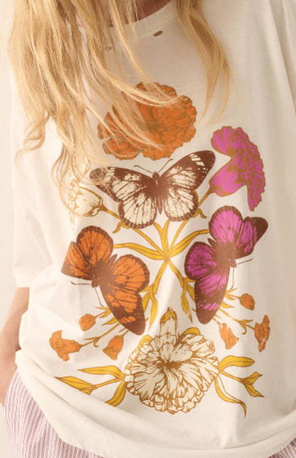 Vintage Butterfly Graphic Tee