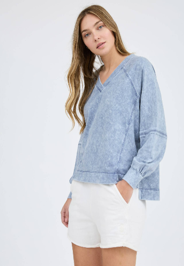 Exposed Seam Sweatshirt -  2 Colors