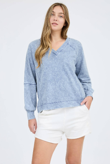 Exposed Seam Sweatshirt -  2 Colors