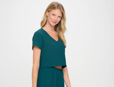 Spritz Top in Teal