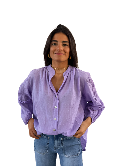 Julia Lavender Blouse