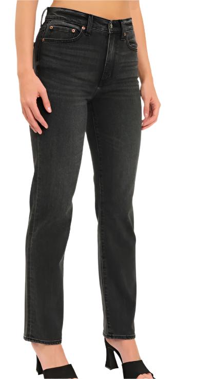 DAZE SMARTY PANTS HIGH RISE SLIM STRAIGHT