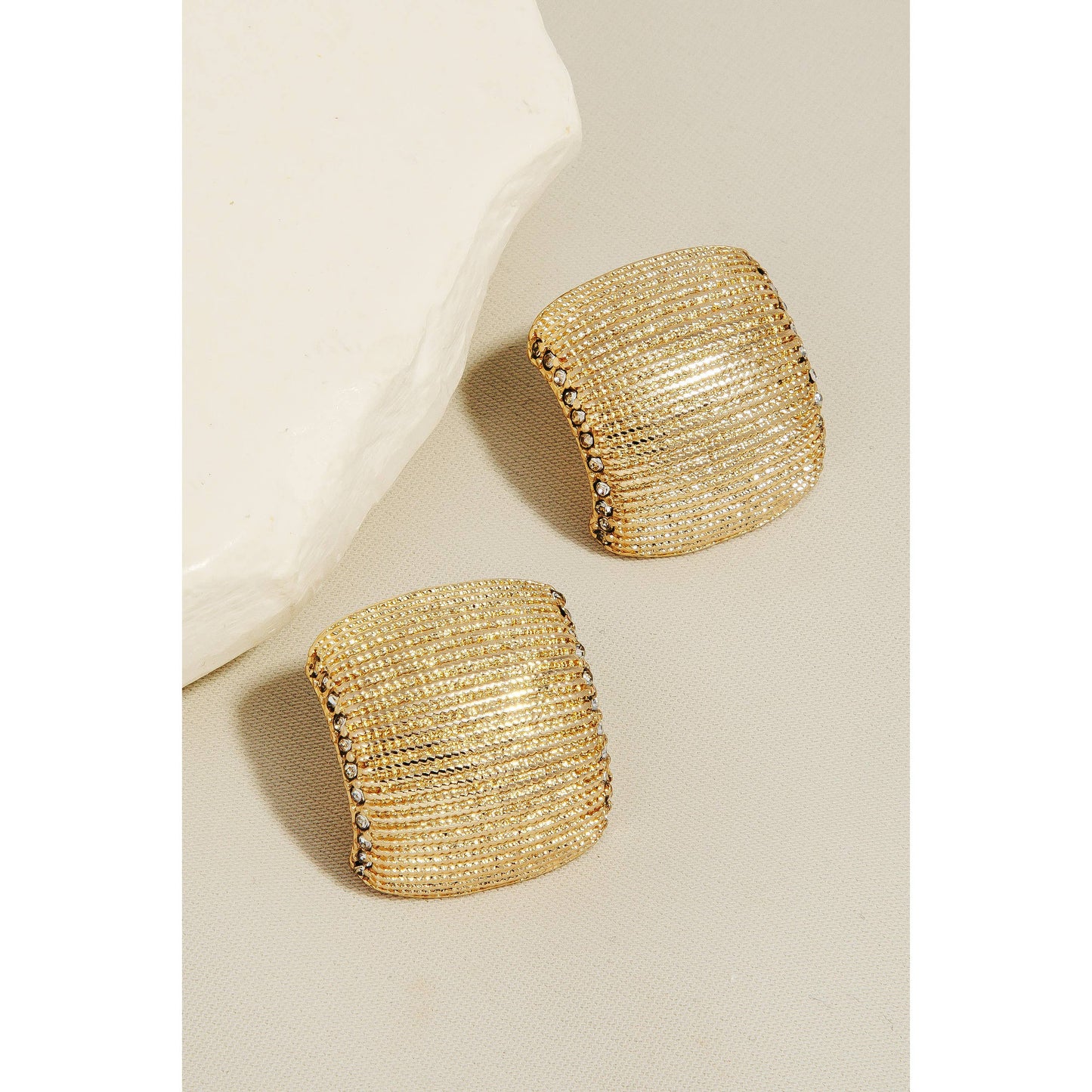 Textured Stud Earring