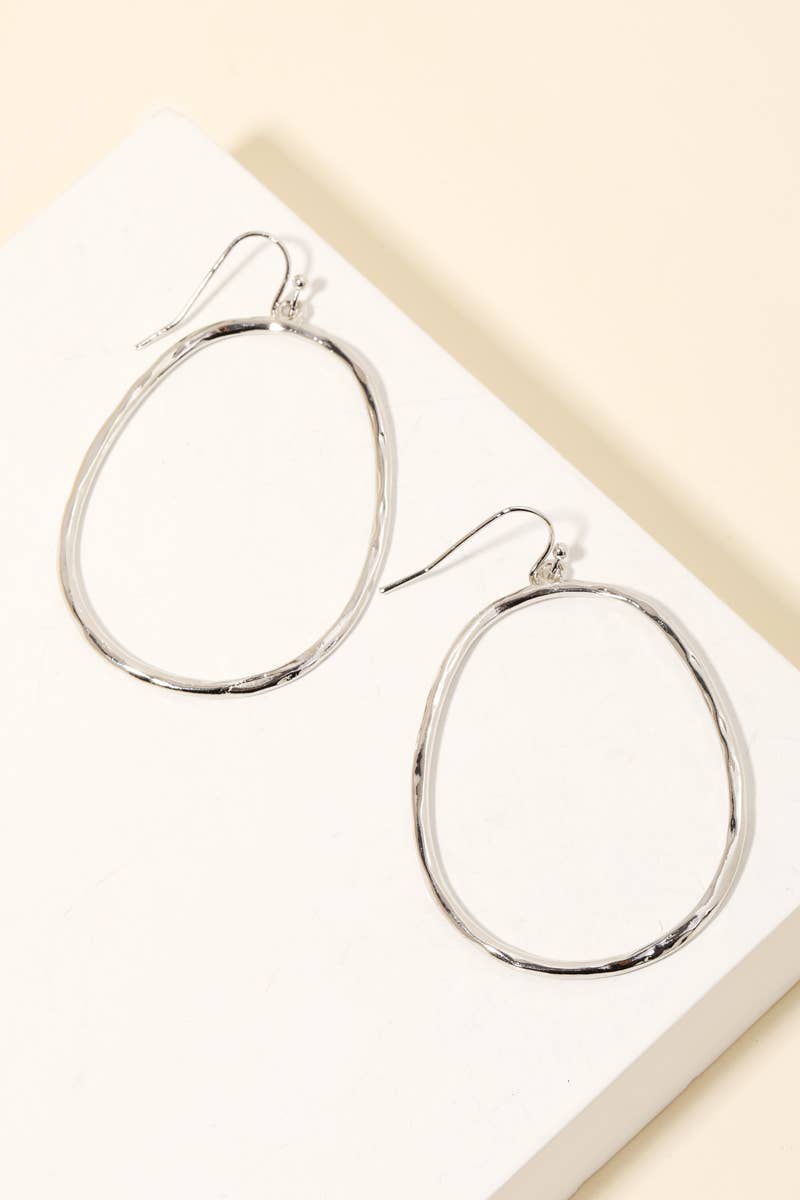 Round Thin Circle Earrings - Gold & Silver