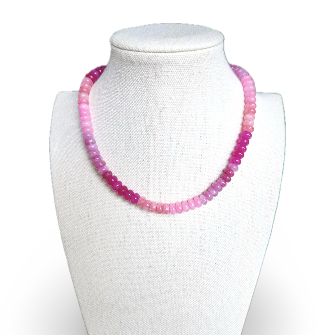 Pretty In Pink Beaded Necklace