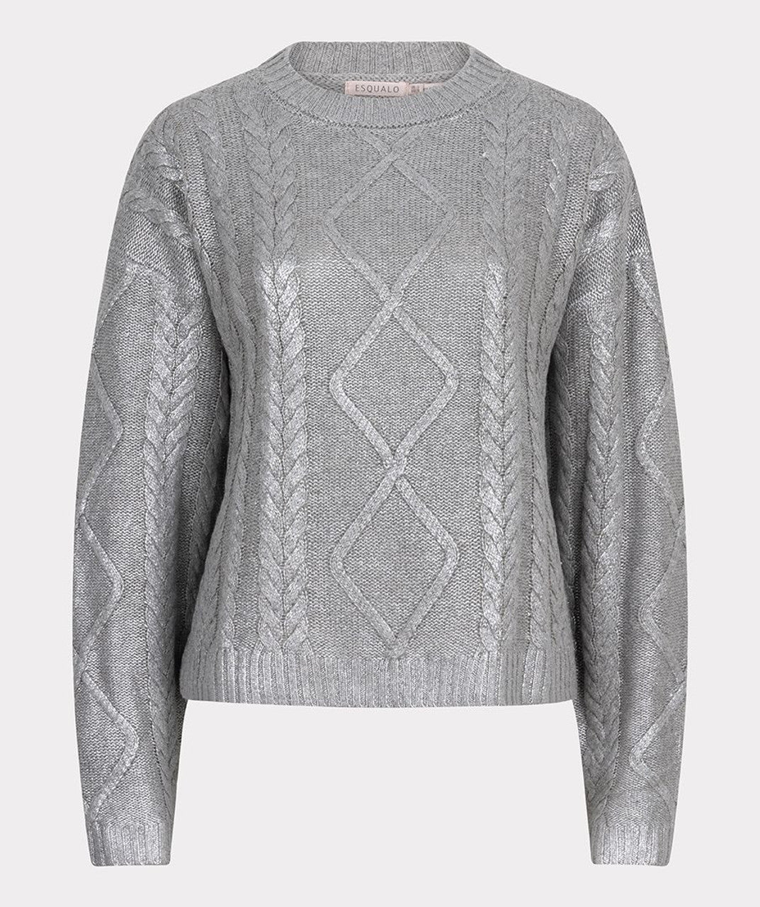 Foiled Cable Knit Sweater