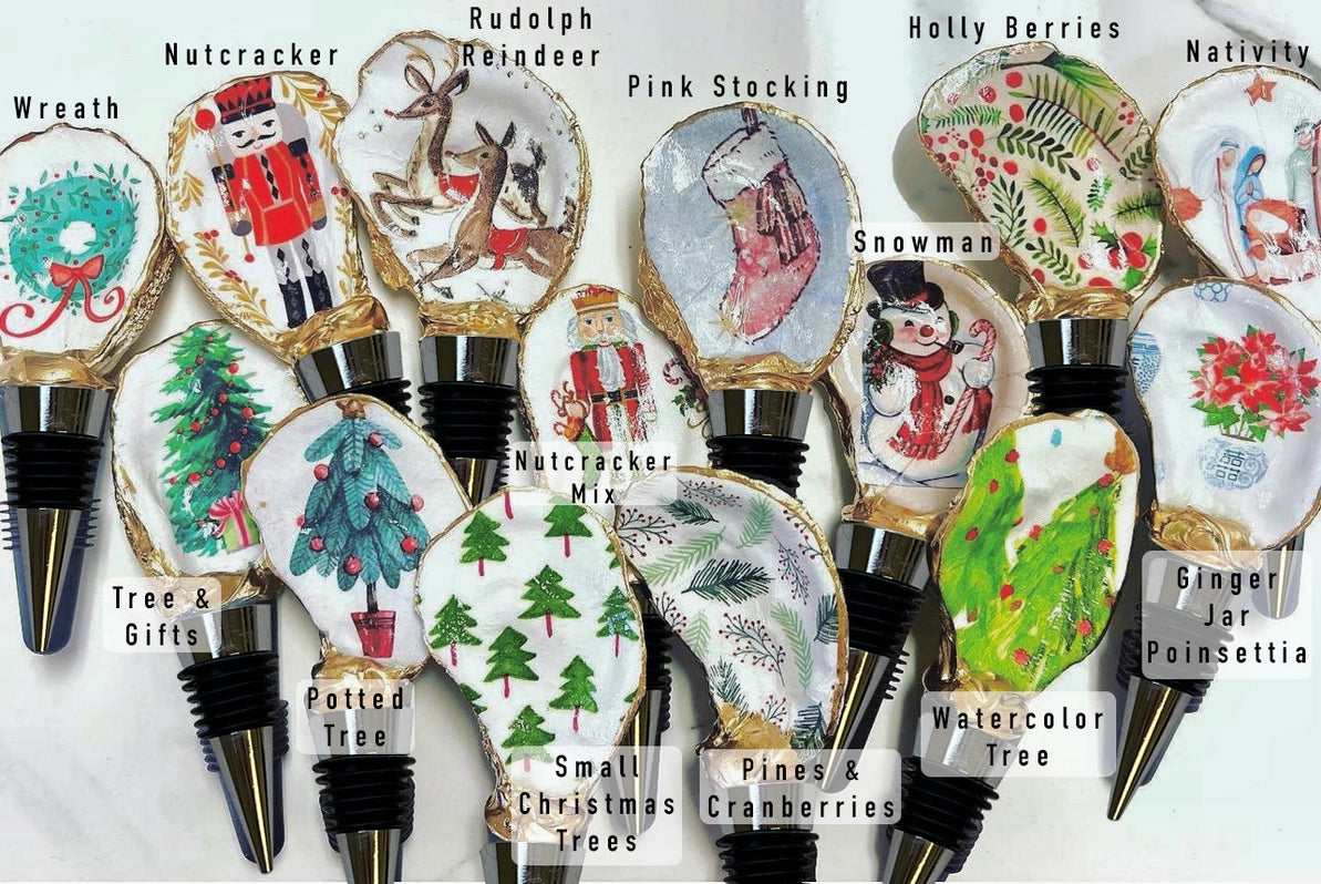 Christmas Wine Stopper: Various Styles