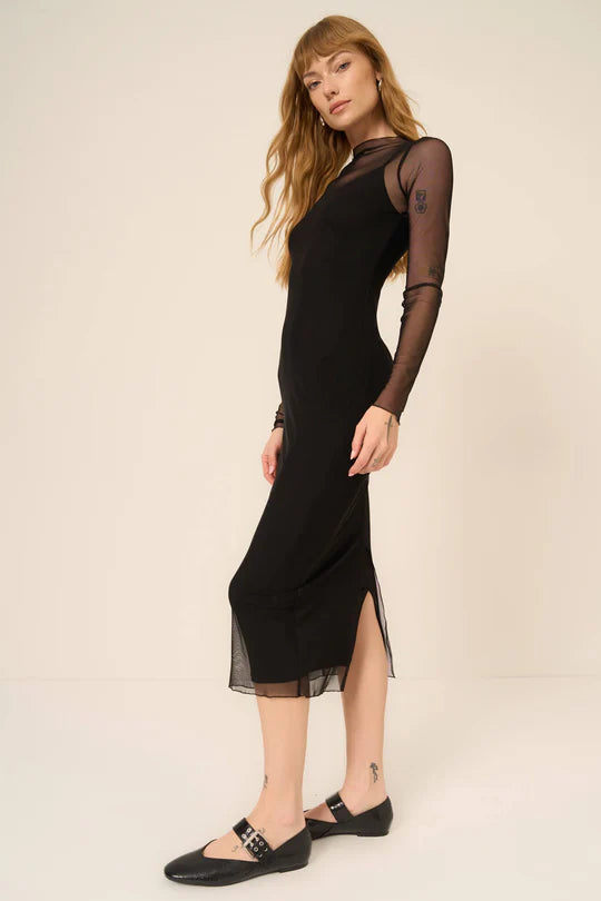 Shibon Layered Mesh Dress